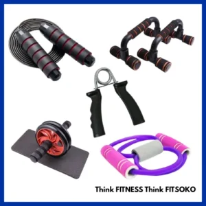 50kg set, pushup bar, tummy trimmer & skipping rope (copy)