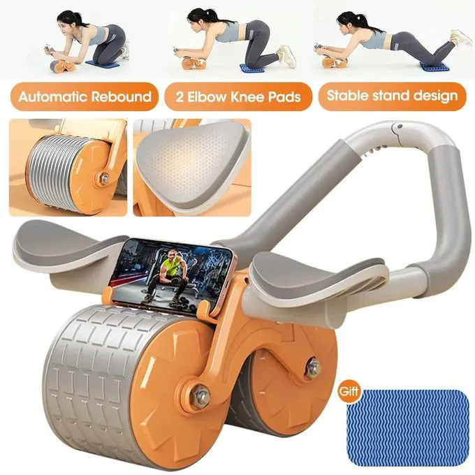 auto rebound ab wheel (2 elbow pads)
