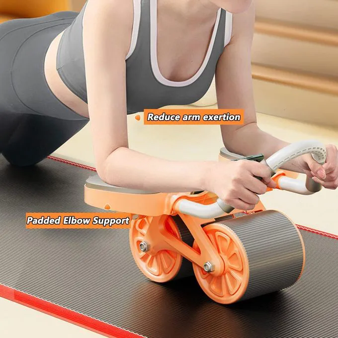 auto rebound ab wheel (2 elbow pads)